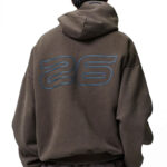 קפוצ’ון פליז חום Heavy Fleece 90s Hoodie