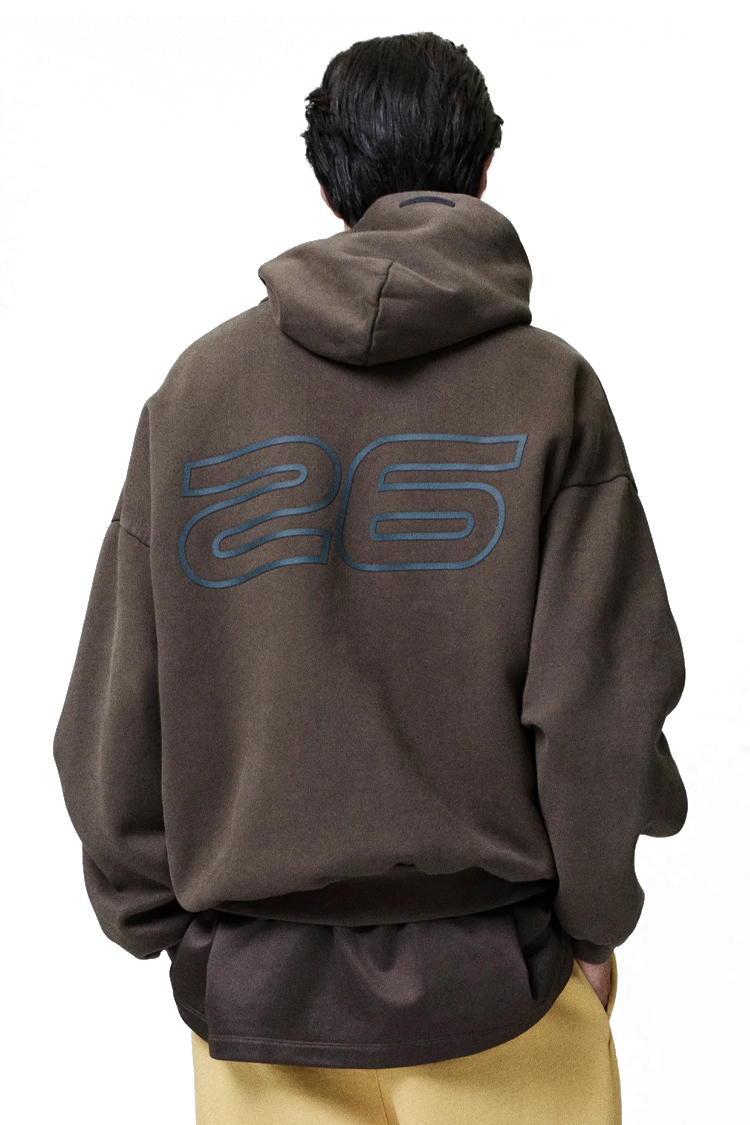 קפוצ’ון פליז חום Heavy Fleece 90s Hoodie