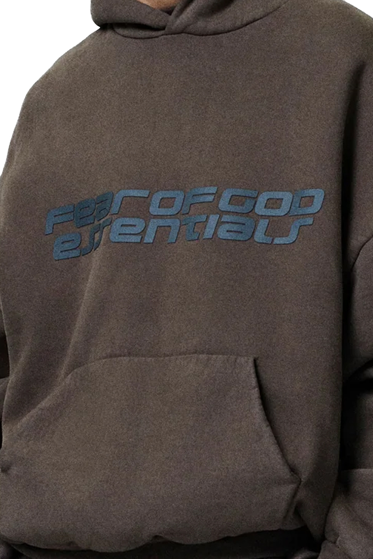 קפוצ’ון פליז חום Heavy Fleece 90s Hoodie