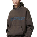 קפוצ’ון פליז חום Heavy Fleece 90s Hoodie