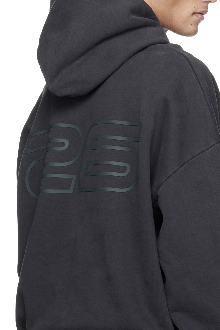 קפוצ’ון פליז שחור Heavy Fleece 90s Hoodie