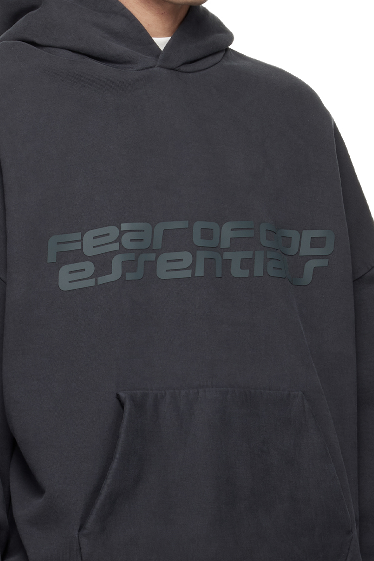 קפוצ’ון פליז שחור Heavy Fleece 90s Hoodie