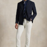 חולצת פשתן מכופתרת כחולה Slim Fit Linenחולצת פשתן מכופתרת כחולה Slim Fit Linen