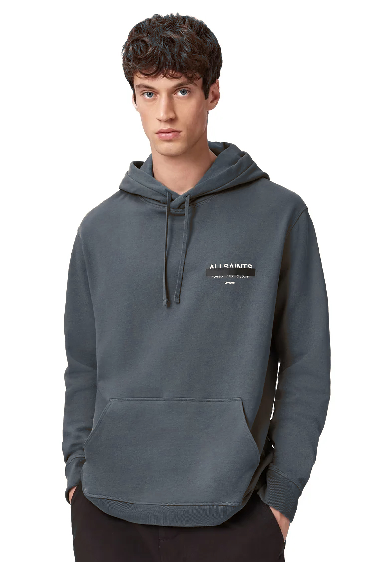 קפוצ'ון אפור Redact Pullover Embroidered