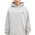 קפוצ’ון רפרזנט represent אפור דגם Owners Club Hoodie 480gsm כותנה כבדה אוברסייז לוגו חזה גב