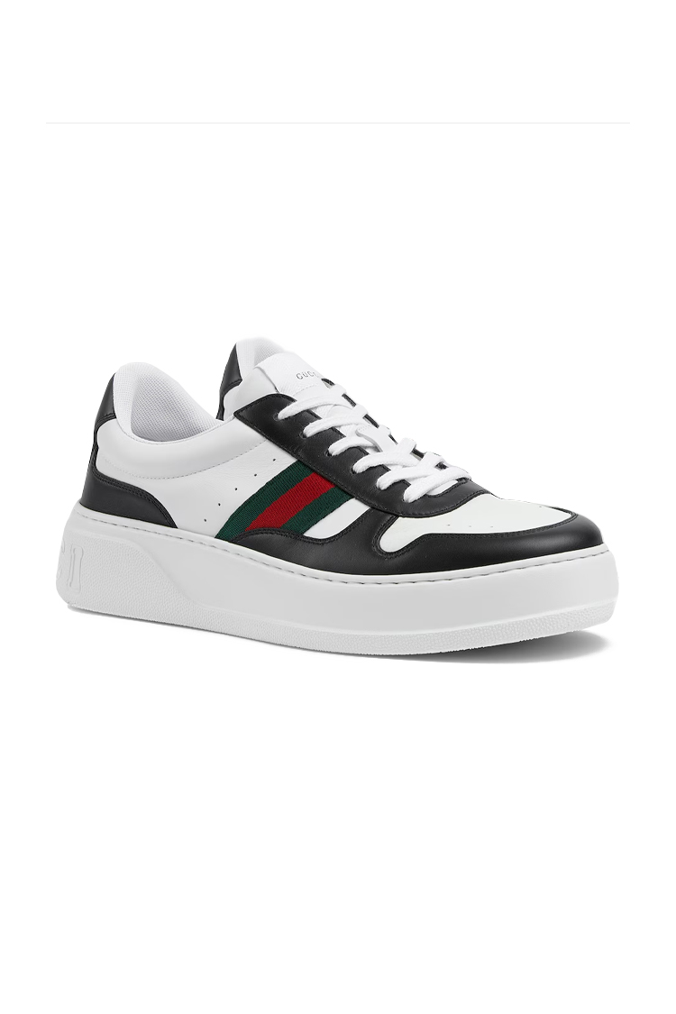 סניקרס עור גוצ'י GUCCI chunky sneaker