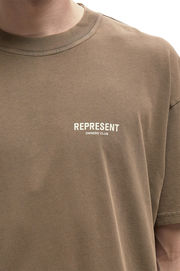 חולצת טי שירט REPRESENT אוברסייז עם הדפס לוגו מקדימה ומאחורה