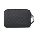 תיק נשיאה גוצ’י Gucci דגם GG Supreme עם רצועת יד ועיטורי עור