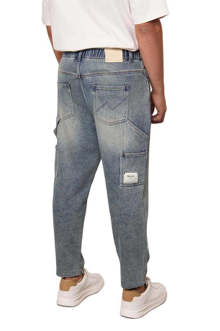 ג’ינס BALR בהיר לגבר גזרה נינוחה עם לוגו בכיס