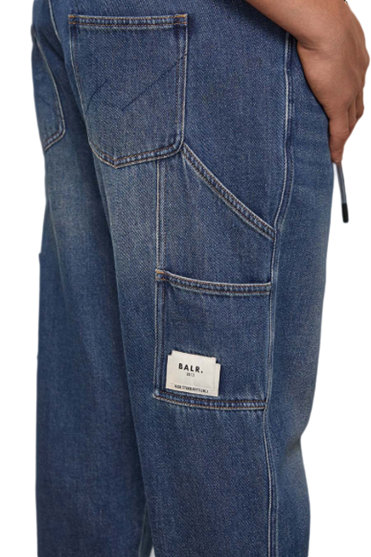ג'ינס BALR לגבר גזרה נינוחה עם לוגו בכיס