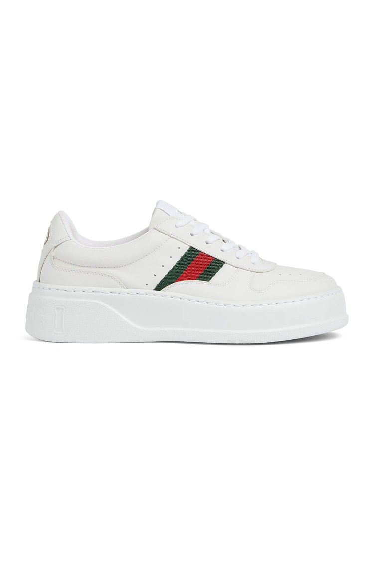 סניקרס עור גוצ’י GUCCI chunky sneaker בצבע לבן