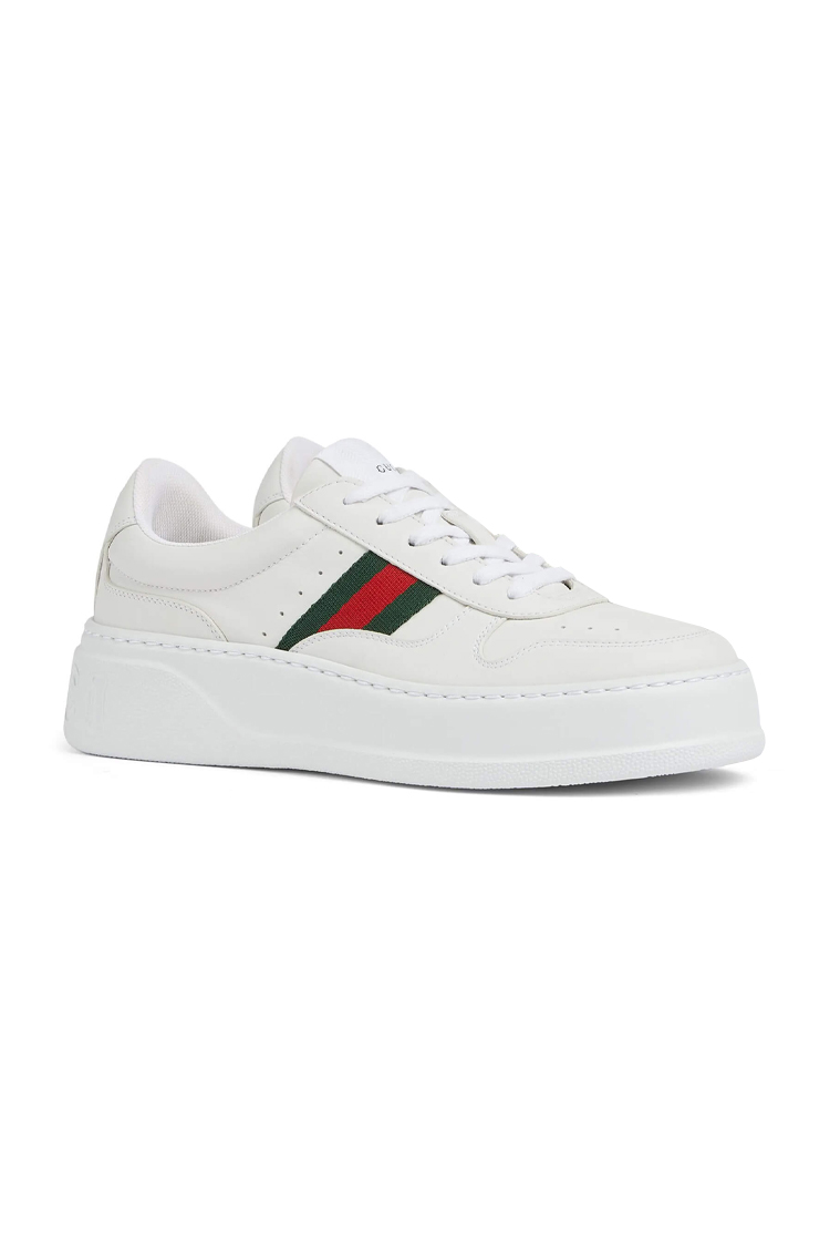 סניקרס עור גוצ’י GUCCI chunky sneaker בצבע לבן