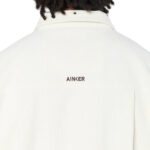 ז’קט קורדורוי קצר AINKER בצע לבן