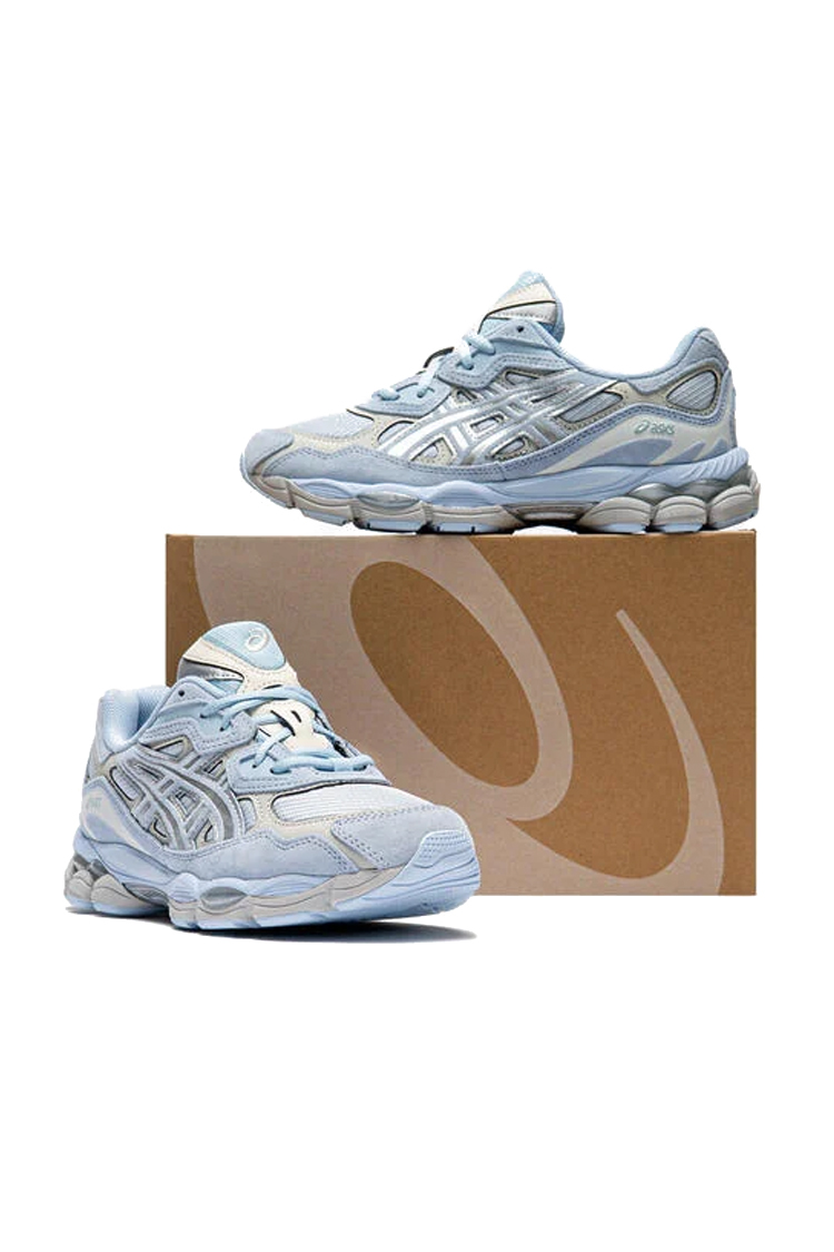 סניקרס אסיקס ASICS תכלת/אפור ג’ל קומולוס עיצוב רטרו שנות ה-2000