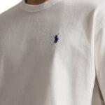 טי שירט פולו רלף לורן Polo Ralph Lauren קלאסית עם לוגו רקום 100% כותנה צבע לבן