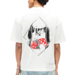 טי שירט רפרזנט Represent אוברסייז שחורה דגם Viper Room עם הדפס גב