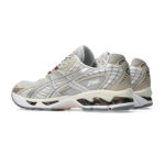 נעלי אסיקס ASICS GEL-NIMBUS 10.1 אפור קרם גברים סניקרס עיצוב אסימטרי