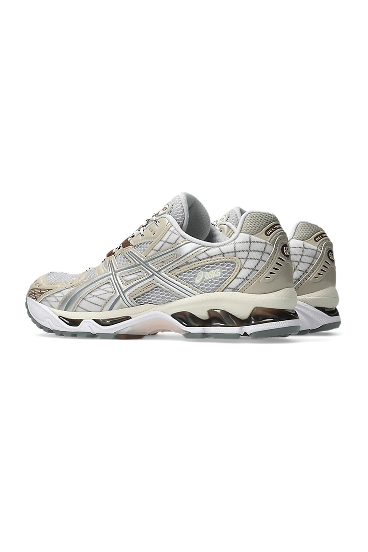 נעלי אסיקס ASICS GEL-NIMBUS 10.1 אפור קרם גברים סניקרס עיצוב אסימטרי