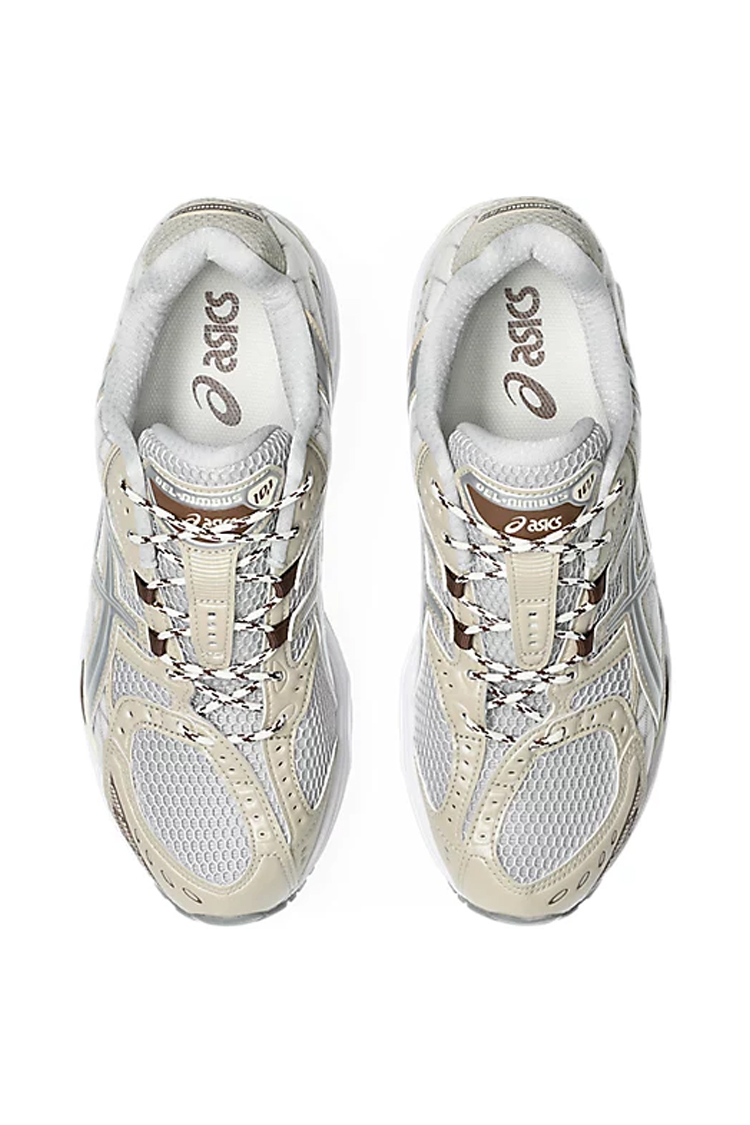 נעלי אסיקס ASICS GEL-NIMBUS 10.1 אפור קרם גברים סניקרס עיצוב אסימטרי