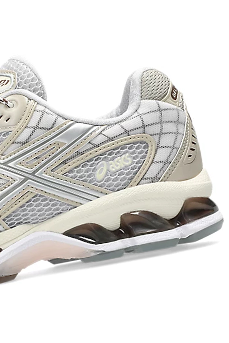 נעלי אסיקס ASICS GEL-NIMBUS 10.1 אפור קרם גברים סניקרס עיצוב אסימטרי