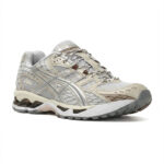נעלי אסיקס ASICS GEL-NIMBUS 10.1 אפור קרם גברים סניקרס עיצוב אסימטרי