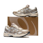 נעלי אסיקס ASICS GEL-1130 קרם/קינמון גברים סניקרס רטרו טכנולוגיית TRUSSTIC
