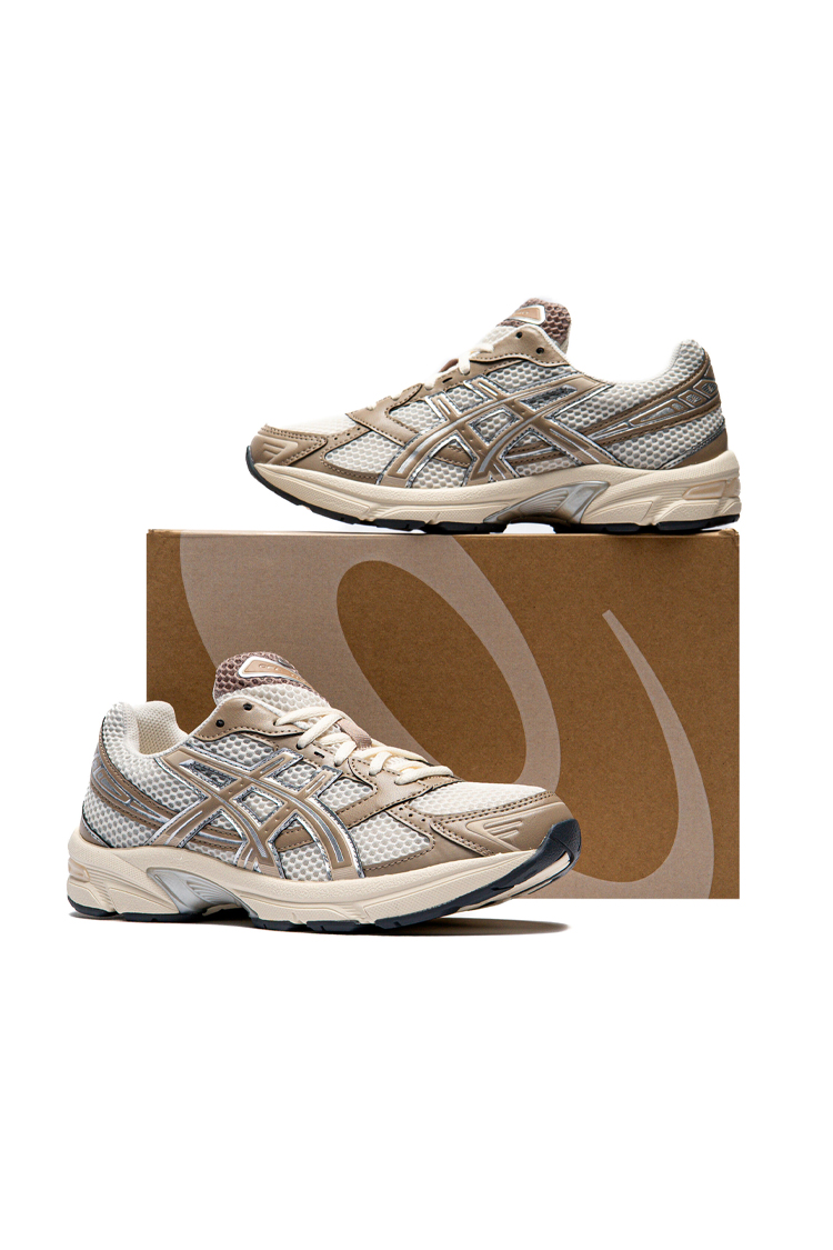 נעלי אסיקס ASICS GEL-1130 קרם/קינמון גברים סניקרס רטרו טכנולוגיית TRUSSTIC