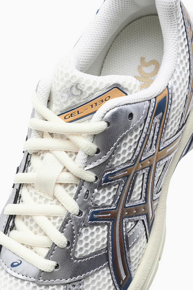 נעלי אסיקס ASICS GEL-1130 אפור/מהוגני גברים סניקרס רטרו טכנולוגיית TRUSSTIC