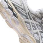 נעלי אסיקס ASICS GEL-CUMULUS 16 אפור קרם גברים סניקרס רטרו טכנולוגיית FLUIDRIDE