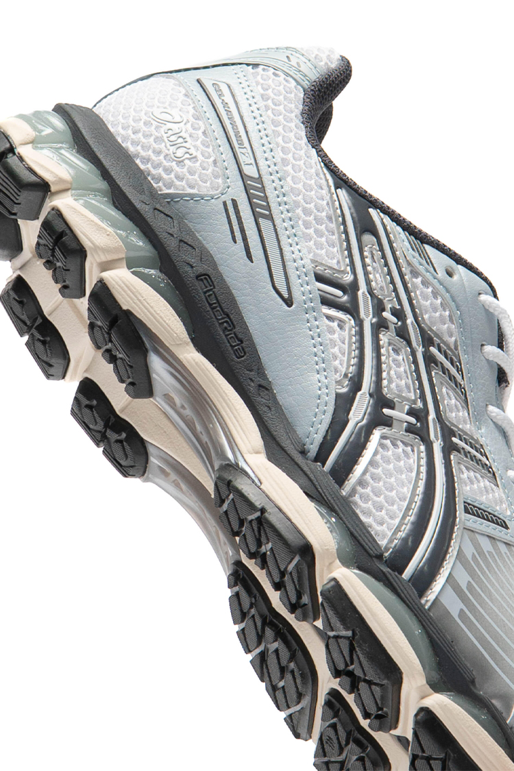נעלי אסיקס ASICS GEL-KAYANO 12.1 אפור תכלת גברים סניקרס עיצוב מטאלי
