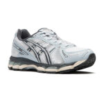 נעלי אסיקס ASICS GEL-KAYANO 12.1 אפור תכלת גברים סניקרס עיצוב מטאלי