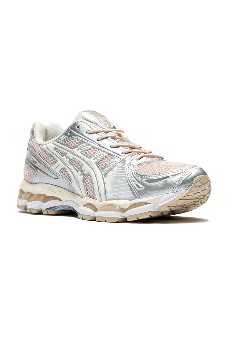 נעלי אסיקס ASICS GEL-KAYANO 12.1 בז'/קרם גברים סניקרס עיצוב מטאלי