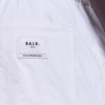 מכנסי ברמודה באלר BALR לבן גימור חצי מבריק גזרה נינוחה