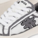 נעלי אינקר AINKER לבן אפור גברים סניקרס קנבס Pivot Canvas גזרת Mid תבנית פרומה