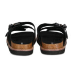 כפכפי עור אינקר AINKER שחור גברים דגם Swish Suede מדרס שעם אבזמי מתכת
