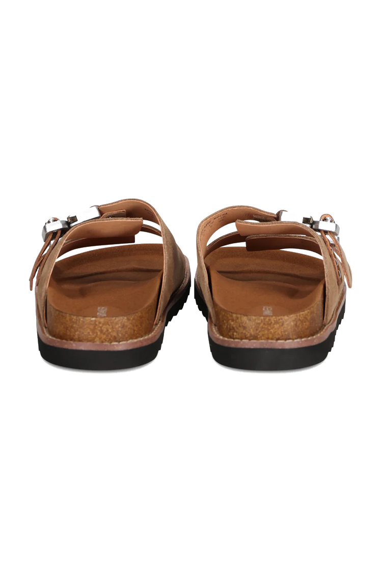 כפכפי עור אינקר AINKER מוקה גברים דגם Swish Suede מדרס שעם אבזמי מתכת