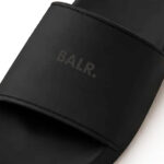 כפכפי באלר BALR שחורים גברים סליידס לוגו גומי עמיד למים