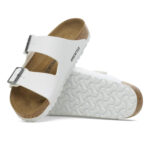 פכפי בירקנשטוק BIRKENSTOCK לבן גברים אריזונה Birko Flor כפכפי שעם אורתופדיים