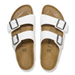 פכפי בירקנשטוק BIRKENSTOCK לבן גברים אריזונה Birko Flor כפכפי שעם אורתופדיים