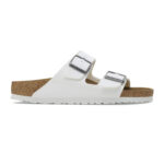 פכפי בירקנשטוק BIRKENSTOCK לבן גברים אריזונה Birko Flor כפכפי שעם אורתופדיים