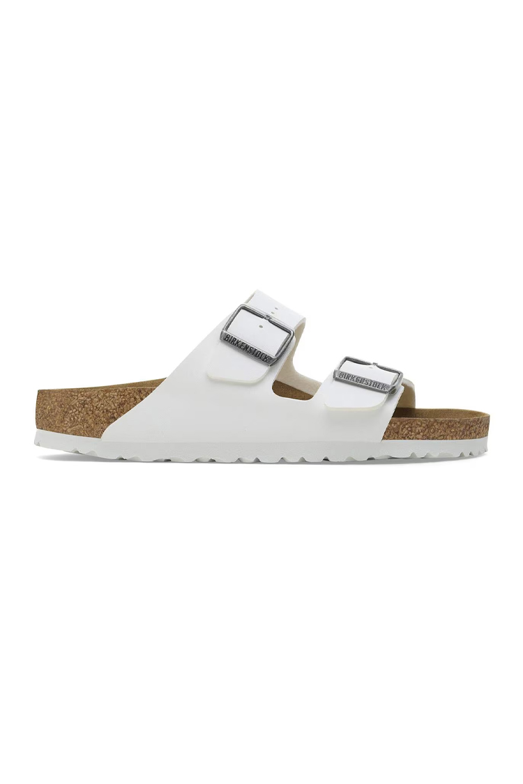 פכפי בירקנשטוק BIRKENSTOCK לבן גברים אריזונה Birko Flor כפכפי שעם אורתופדיים