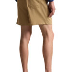 מכנס בגד ים פולו ראלף לורן POLO RALPH LAUREN חאקי גברים אורך בינוני פאץ רקמת פוני