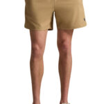 מכנס בגד ים פולו ראלף לורן POLO RALPH LAUREN חאקי גברים אורך בינוני פאץ רקמת פוני