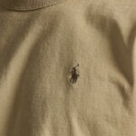 חולצה פולו ראלף לורן POLO RALPH LAUREN בז’ גברים טי שירט גזרה נינוחה קלאסית רקמת לוגו