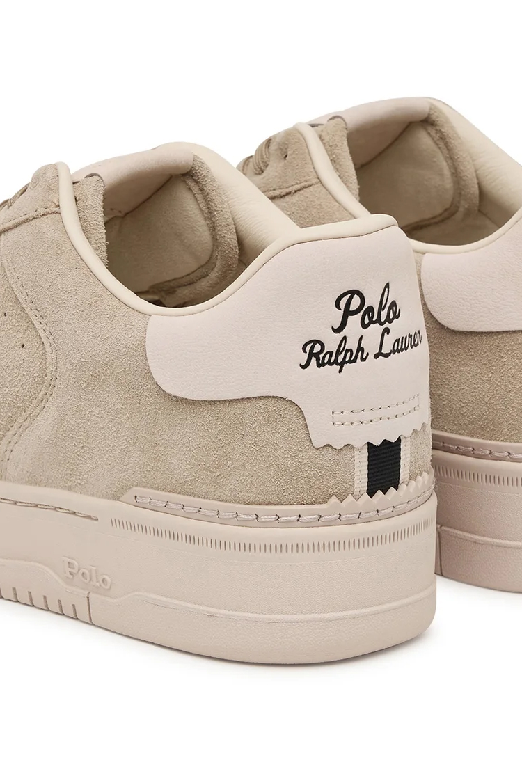 סניקרס פולו ראלף לורן POLO RALPH LAUREN בז גברים נעליים Masters Court Mid זמש גזרת מיד