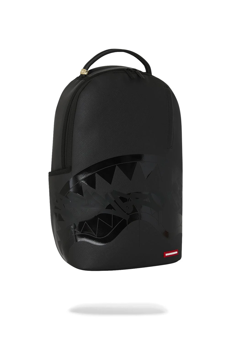 תיק גב ספרייגראונד SPRAYGROUND שחור Ghost Drip תבליט כריש נוזל למחשב