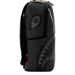 תיק גב ספרייגראונד SPRAYGROUND שחור אפור Center Rip Revealing Gray תבליט כריש קרעים למחשב