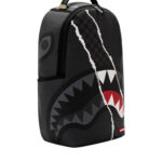 תיק גב ספרייגראונד SPRAYGROUND שחור אפור Center Rip Revealing Gray תבליט כריש קרעים למחשב