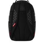 תיק גב ספרייגראונד SPRAYGROUND שחור אפור Black and White Drip Check תבליט כריש משבצות נוזלות למחשב
