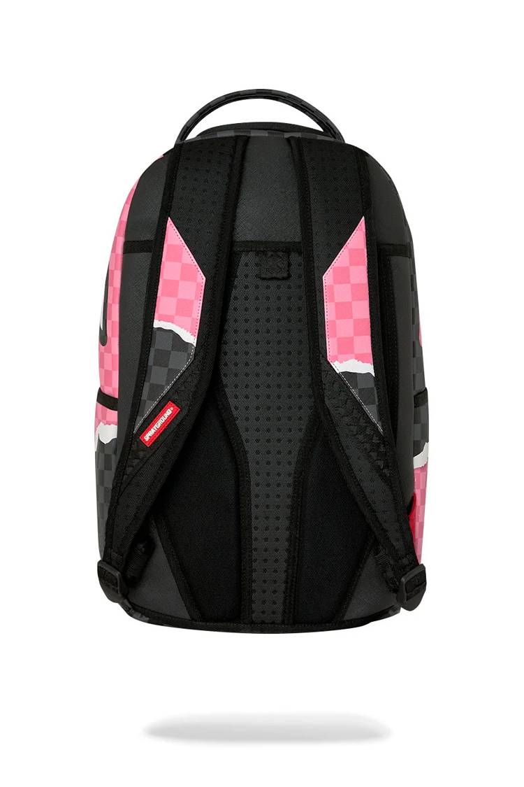 תיק גב ספרייגראונד SPRAYGROUND שחור ורוד Pink Panther On The Run תבליט כריש הפנתר הוורוד למחשב